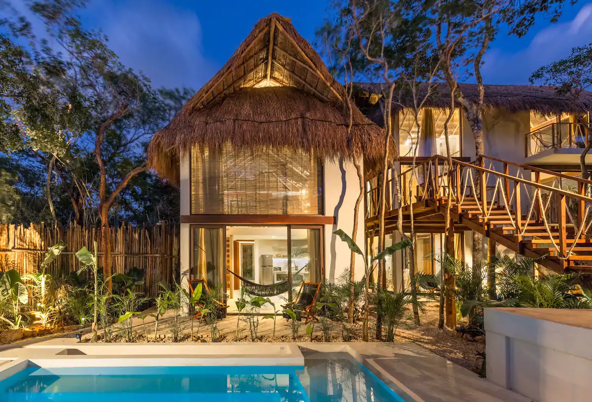 Ikal Ha Bungalow is a fun Airbnb in Tulum.