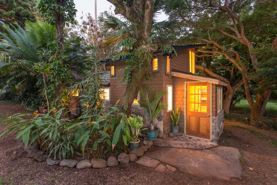 the adorable Garden Gingerbread House is one of the best Airbnbs in Maui