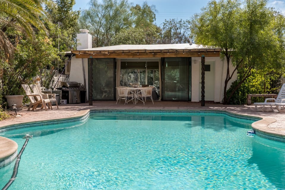 this central and stylish midcentury pool house is one of the best Airbnbs in Tucson
