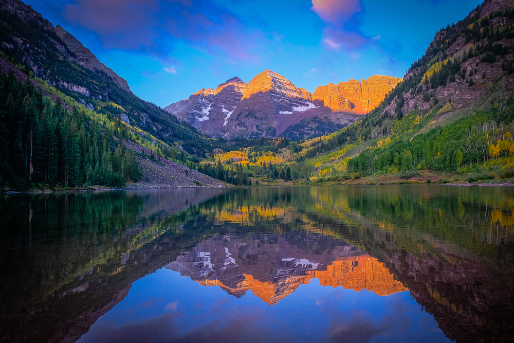 Maroon Lake is one of the most beautiful hikes to experience the Bells' Wilderness at it's most alluring