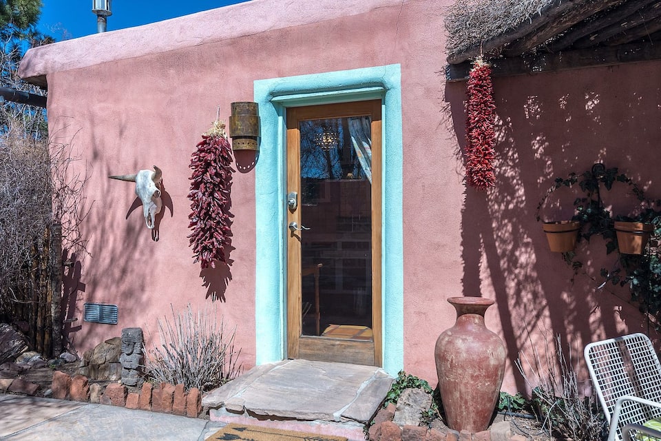 this luxe adobe casita is one of the best Airbnbs in Santa Fe