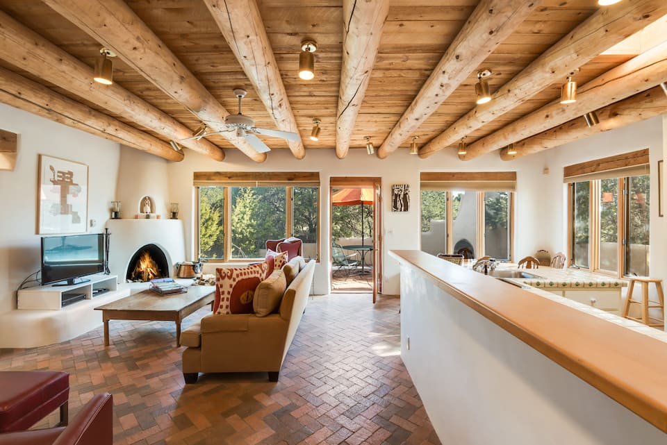 this upscale, beautiful, and private 2 BR home is one of the best Airbnbs in Santa Fe