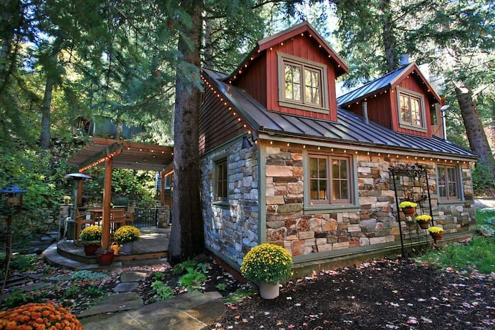 a photo of the storybook stone cottage one of the top utah cottage rentals