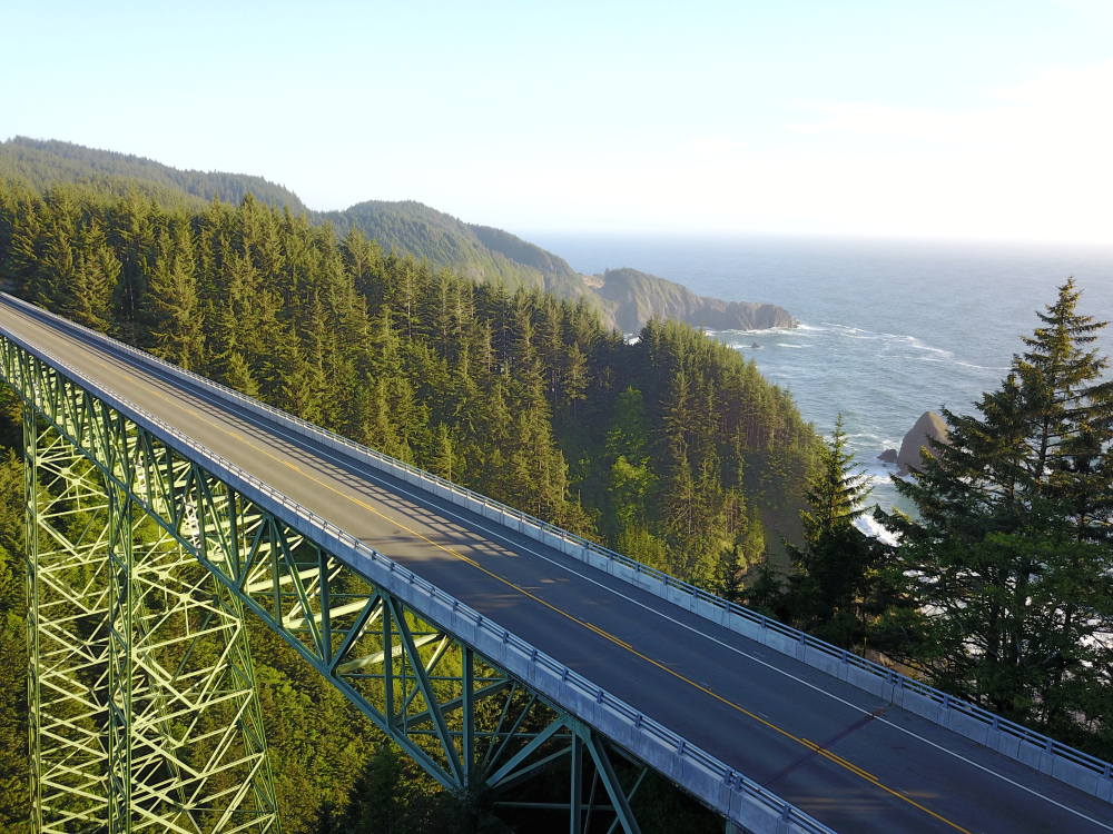 Thomas Creek Bridge in Oregon