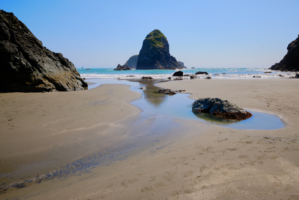 A beautiful view in Oregon of Whaleshead Beach