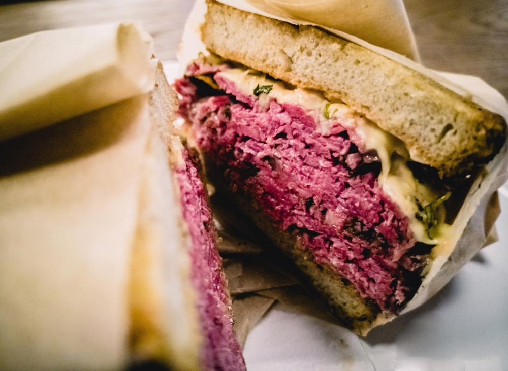 a pastrami sandwich is offered at The Compound which is one of the best restaurants in Santa Fe