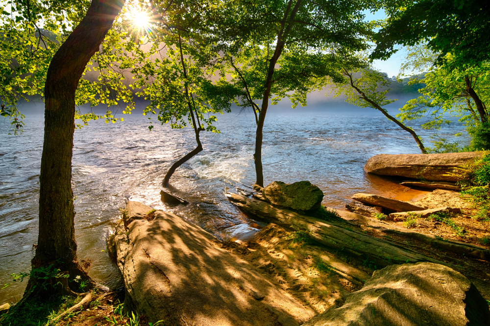 Enjoy a relaxing float trip on a weekend getaway on the East Coast.