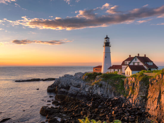 A lighthouse on the coast of Maine a great East Coast road trip
