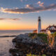 A lighthouse on the coast of Maine a great East Coast road trip