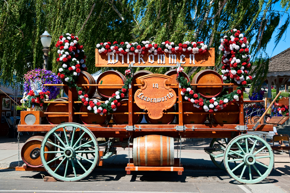 a photo of oktober fest one of the coolest things to do at the bavarian town in washington