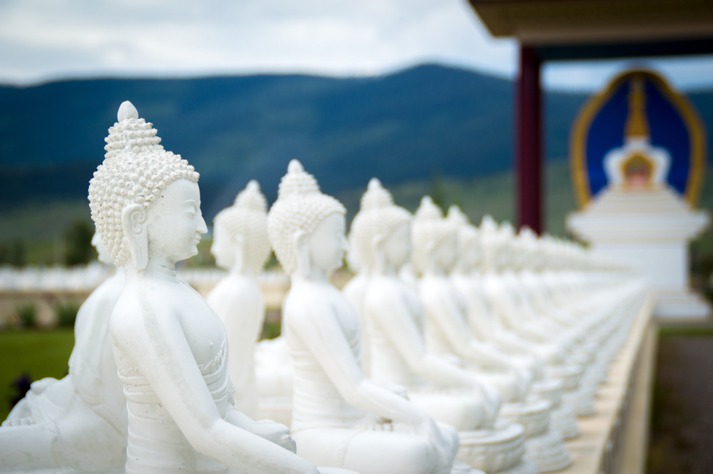 a photo of the garden of one thousand buddhas one of the best places to visit in montana