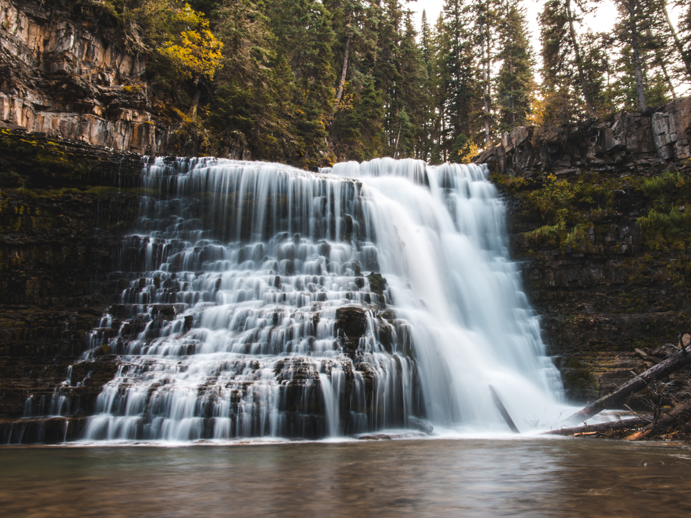 a photo of ousel falls park one of the best montana attractions