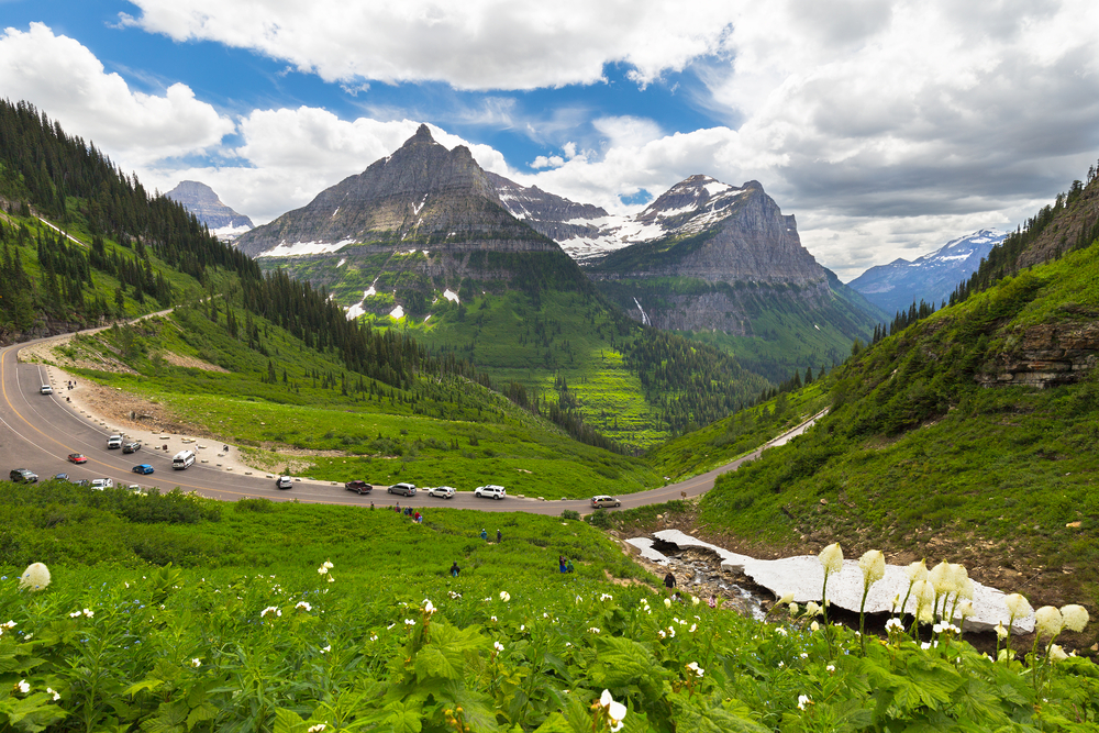 a photo of going to the sun road one of the coolest things to see in montana