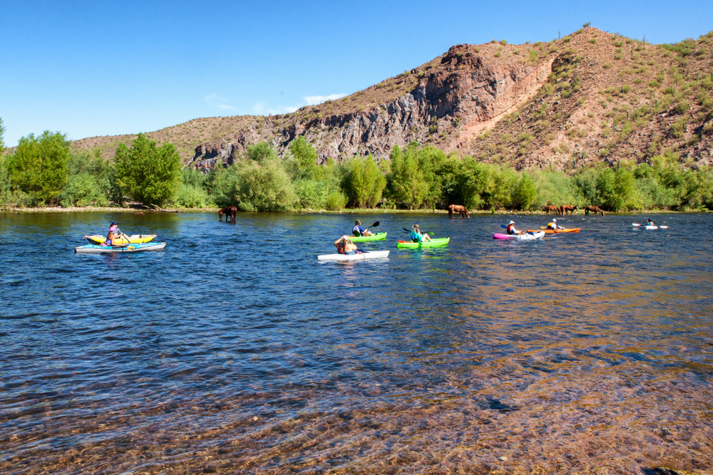 tubing down the Salt River is one of the best weekend getaways in Arizona