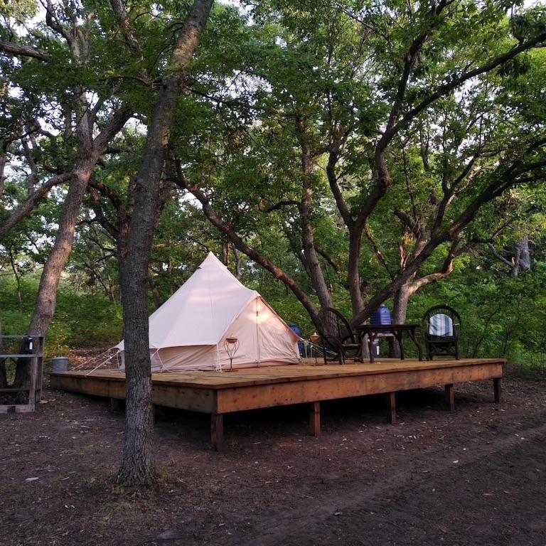 Bell Tent is one of the most unique VRBOs in Kansas