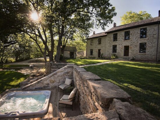 the Stonehouse at Prairiewood is one of the best VRBOs in Kansas