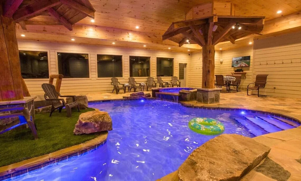 Eagle River Lodge one of the best vacation rentals with indoor pools in Tennessee