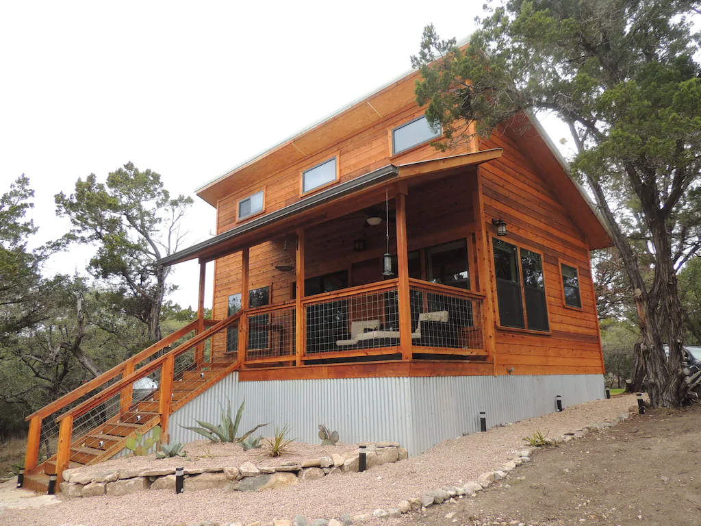hillcountry creekside cabin one of the best cabins in texas
