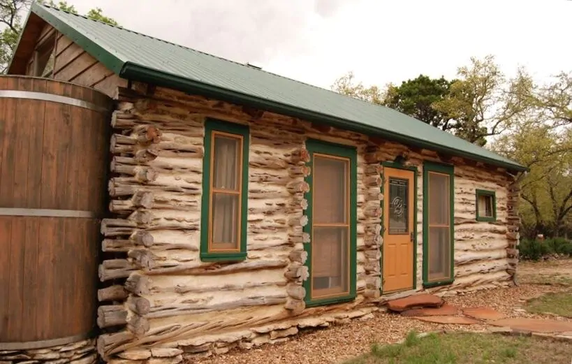 a photo of cedar cabin retreat one of the best log cabins in texas