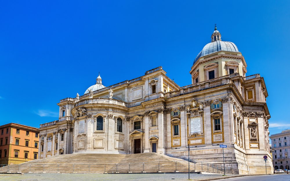 View of historic Basilica di Santa Maria Maggiore.