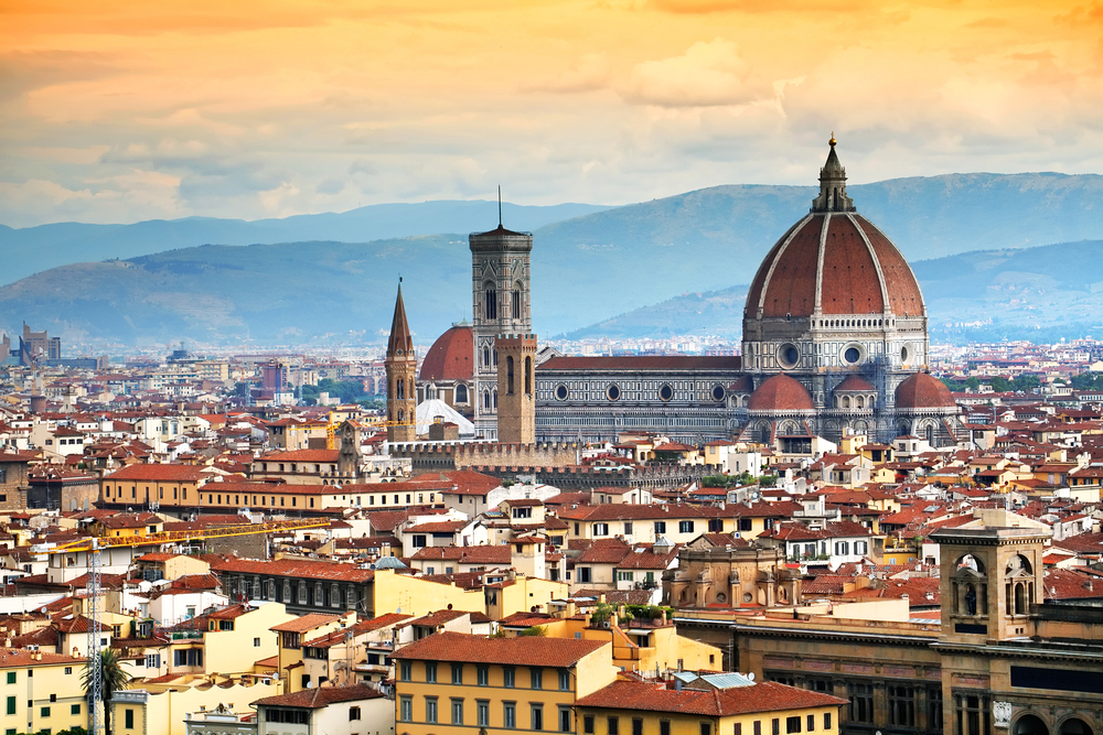 Skyline of Florence featuring the Duomo.