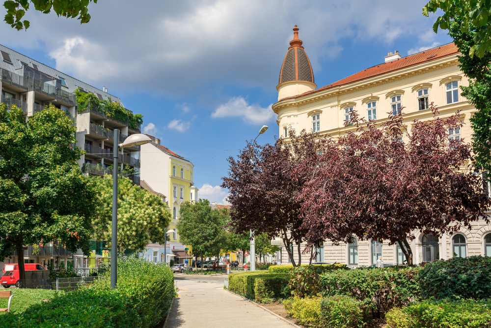 Park in the Margareten neighborhood of Vienna.