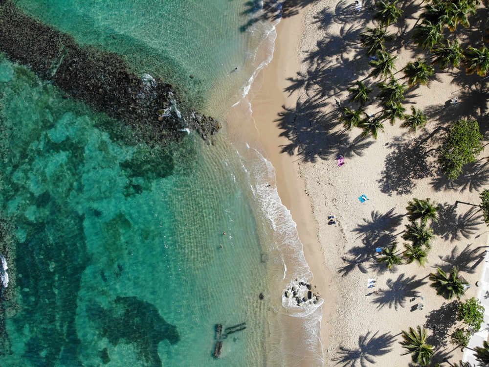 Balneario De Escambron is one of the best beaches in the world, and as shown in this photo, those turquoise waters are perfect for snorkeling! 