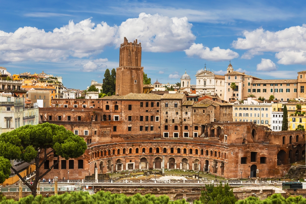 View of the ancient Trajan's Market.