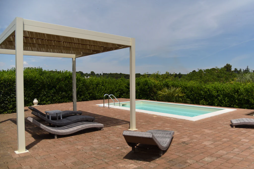 Private pool of the Trullo Suite, one of the best Airbnbs in Italy.