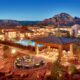 pool and beautiful red rocks at one of the best hotels in sedona