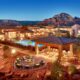 pool and beautiful red rocks at one of the best hotels in sedona