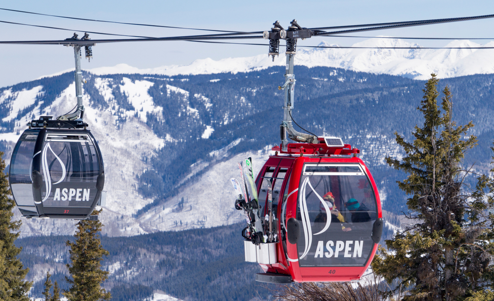 two lifts on the aspen mountain range. You can ski or snowboard here. 