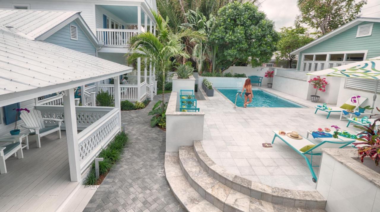 a view of the pool at the gardens hotel in Florida Keys 