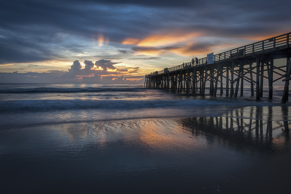 the Flager beach pier in florida, this is one of the best beaches near Orlando FL.
