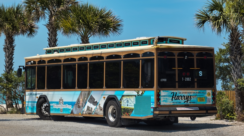 The free trolley that moves through Anna Maria Island is one of the best things in Anna Maria Island because it allows you to hop from area to area with no fee! 