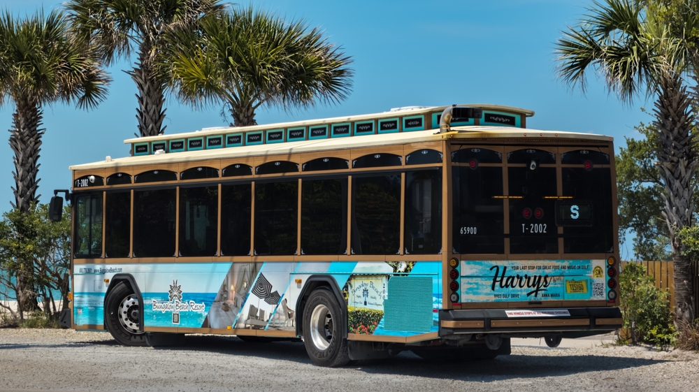 The free trolley that moves through Anna Maria Island is one of the best things in Anna Maria Island because it allows you to hop from area to area with no fee!