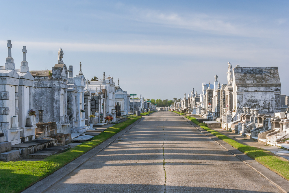 one of the famous cemeteries in New Orleans that you can visit
