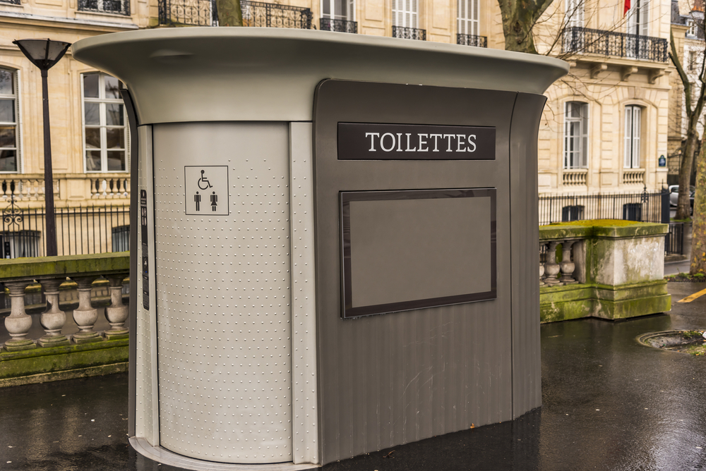 One of the Public Restrooms that re located arund Paris someting to keep an eye out on your 2 days in Paris Itinerary