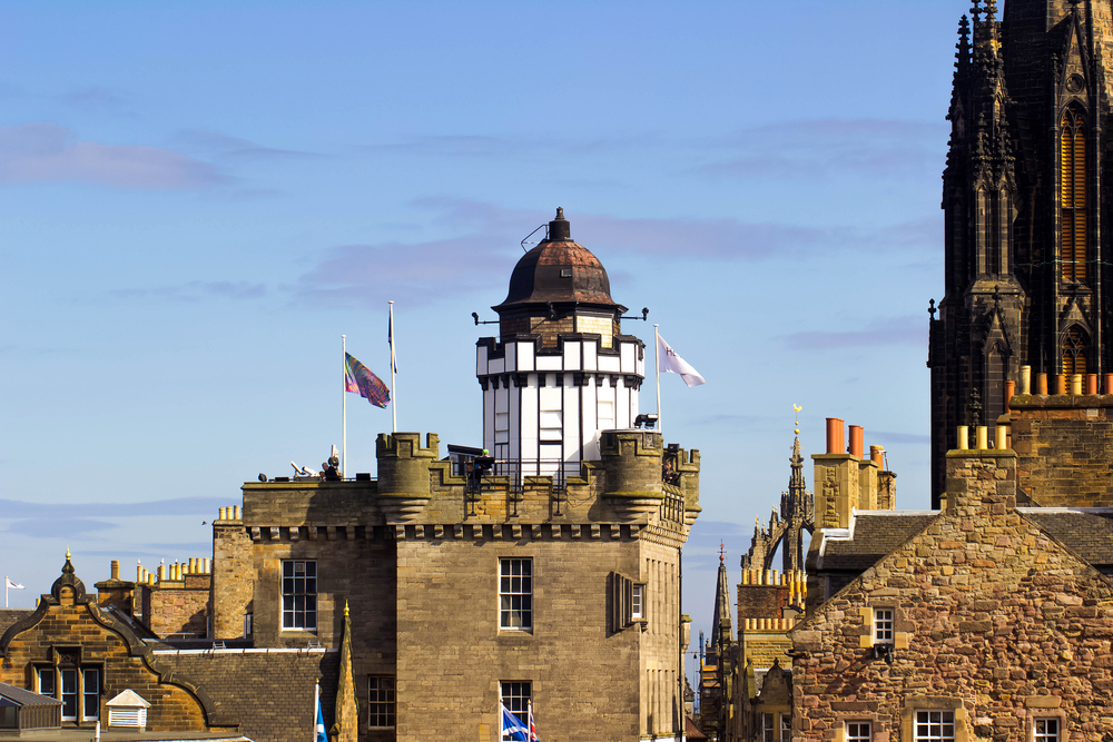 The camera obscura in Edinburgh has a gorgeous view of the city