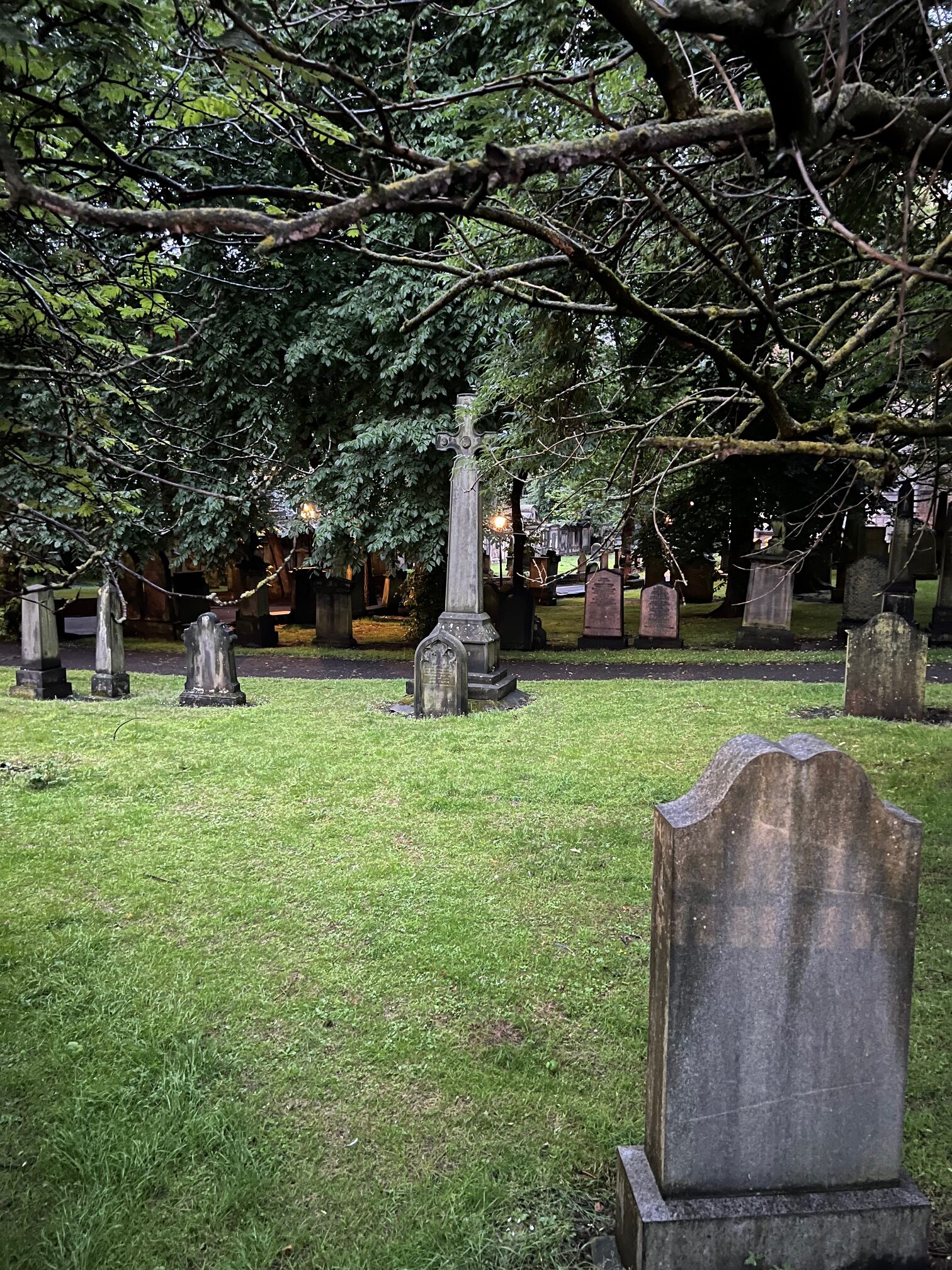 The graveyard during daytime 