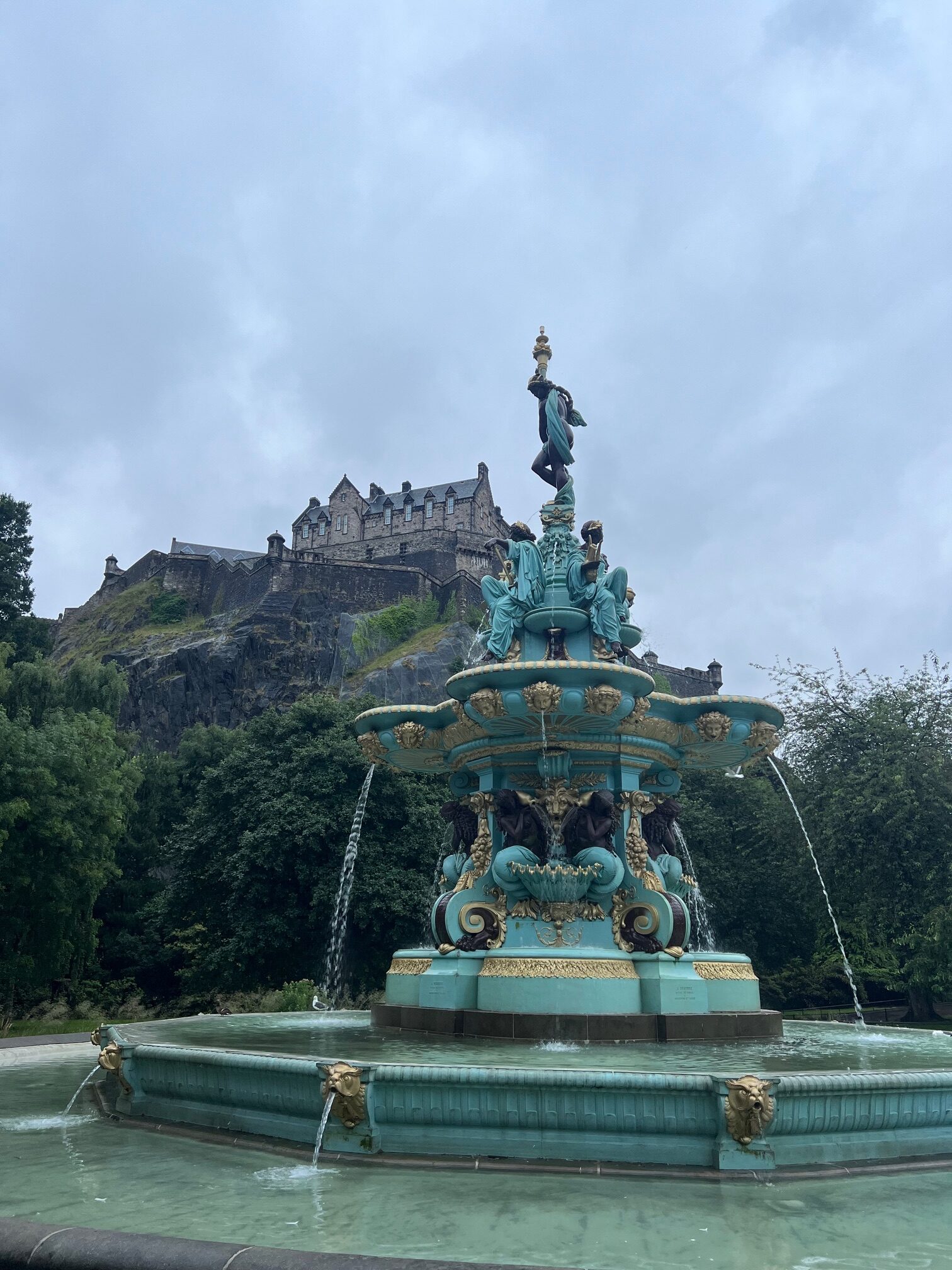 One of the many sights to see in Princes Street Garden