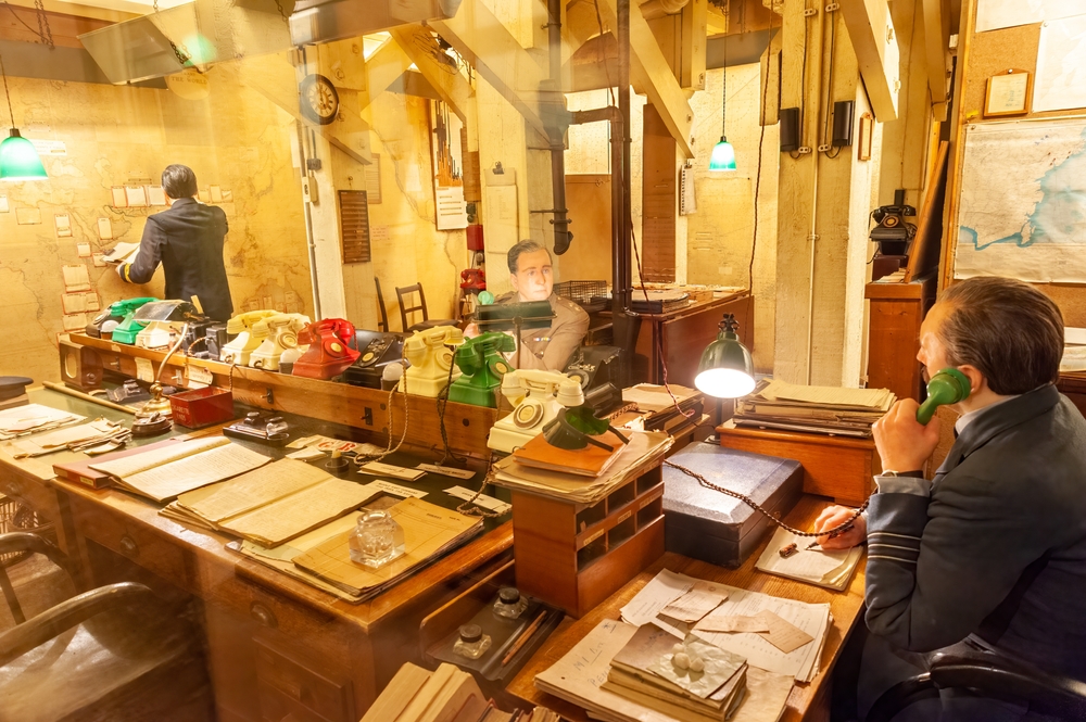 Inside the churchill war rooms the map room was instrumental in WWii