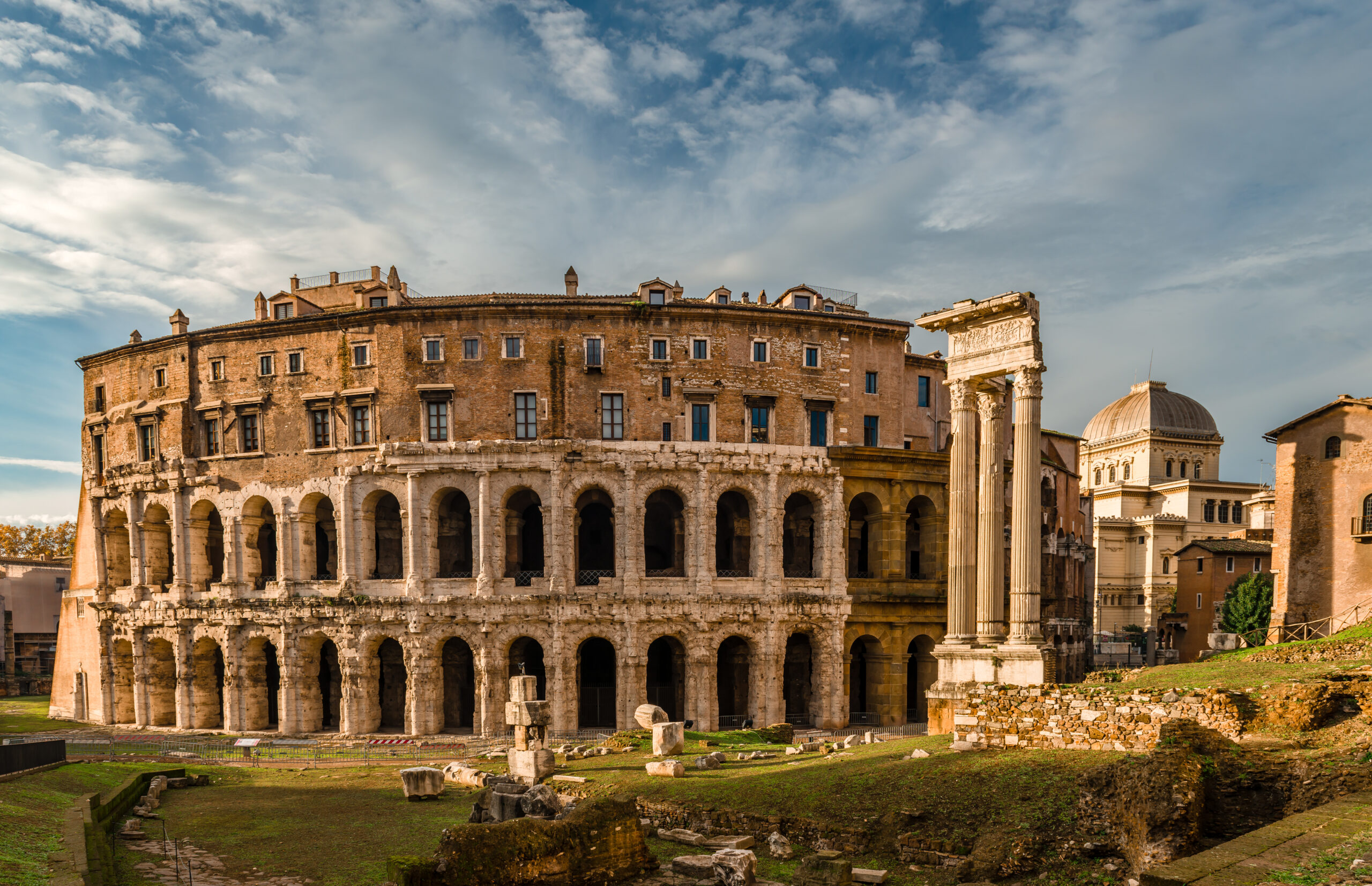 View of the ancient Teatro Marcello
