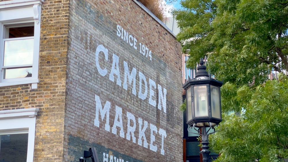 the Camden market is a great spot for lunch and a great area of London to explore