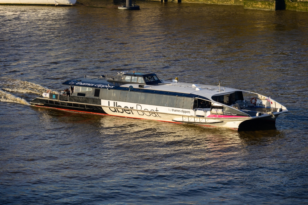 the uber boat Thames Clipper included with London Pass is one way to see London from the River Thames