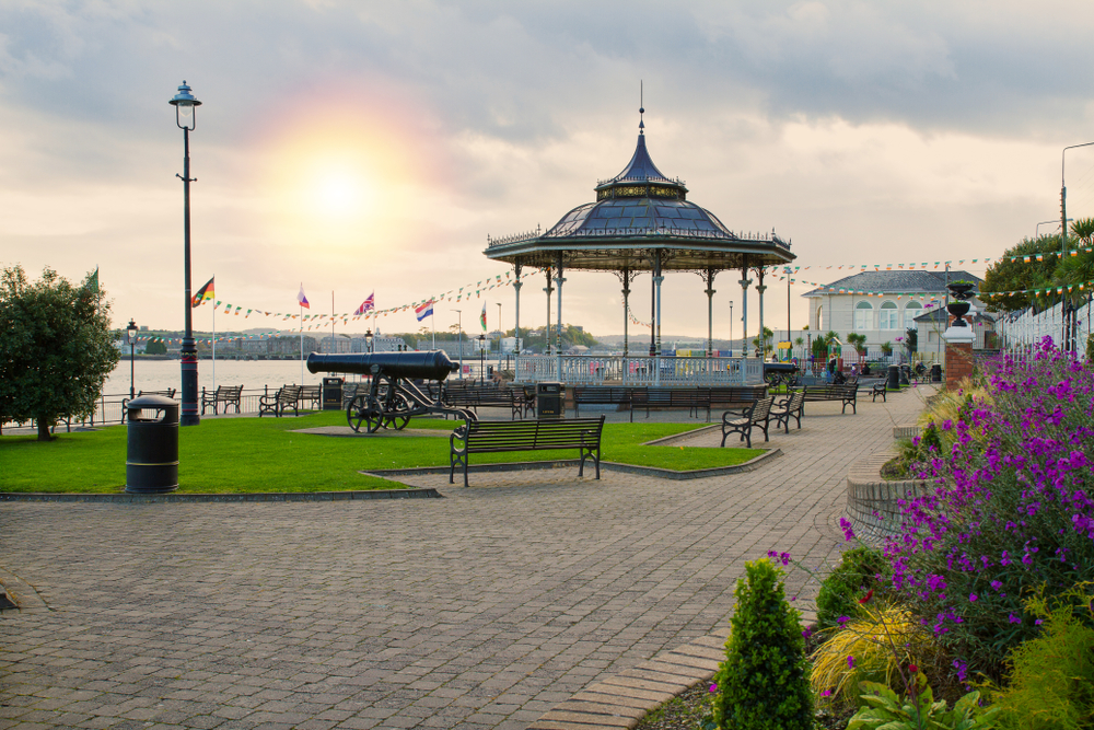 Kennedy park in tourist seaport town Cobh on the south coast of County Cork, Ireland. One of the things to do in Cobh.