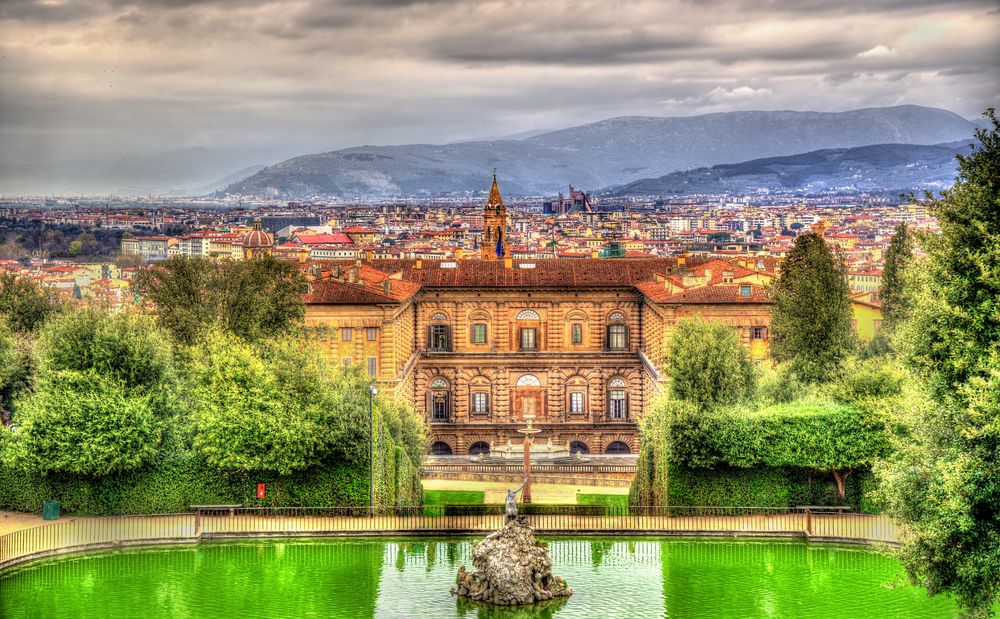 The stunning Pitti Palace is a must visit with this gorgeous exterior an amazing art collection overlooking the pond from above
