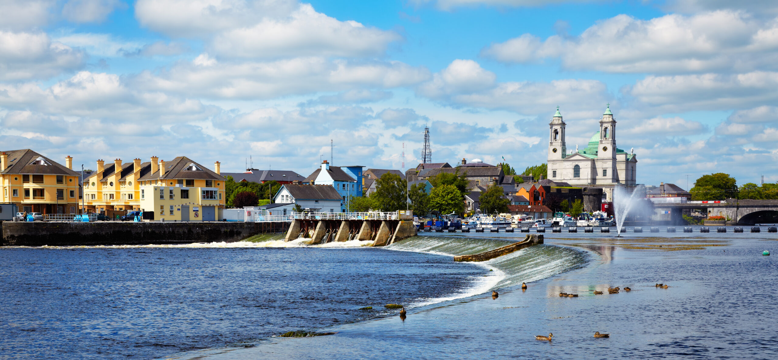 View of the Athlone waterfront 