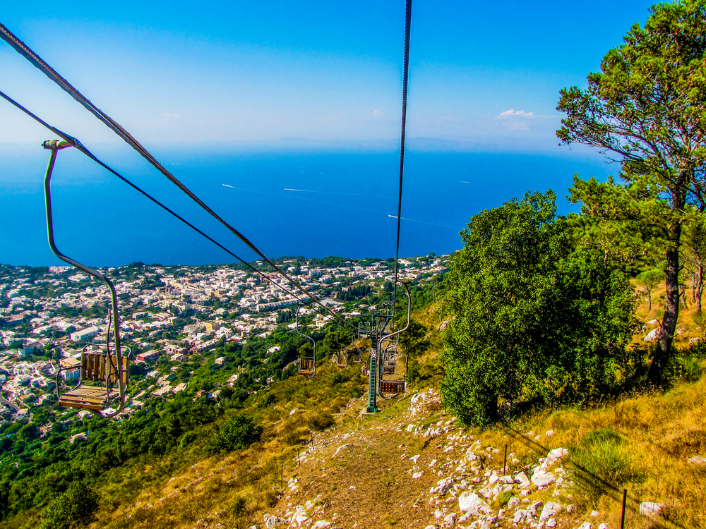 the monte solar chairlift with amazing views of the island and ocean