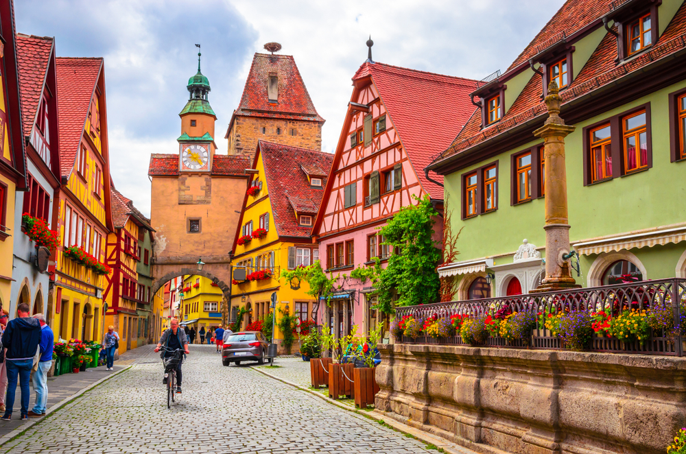 the colorful wooden homes and cobblestroon streets of this fairytale villages in Europe to visit in Gerany